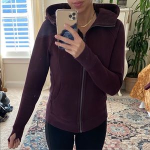 Lululemon scuba hoodie size 6 dark purple